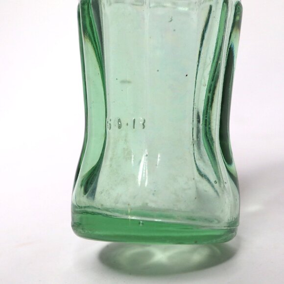 VINTAGE 60's COCA-COLA Coke Contour Bottle Green Glass 6.5oz Embossed Pat.Office - Picture 8 of 9